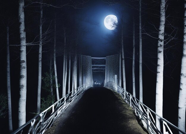 Un chemin dans la forêt sombre