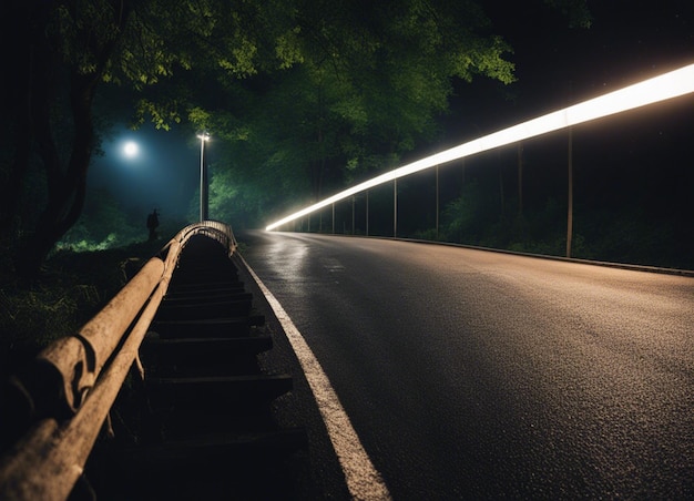 Un chemin dans la forêt sombre