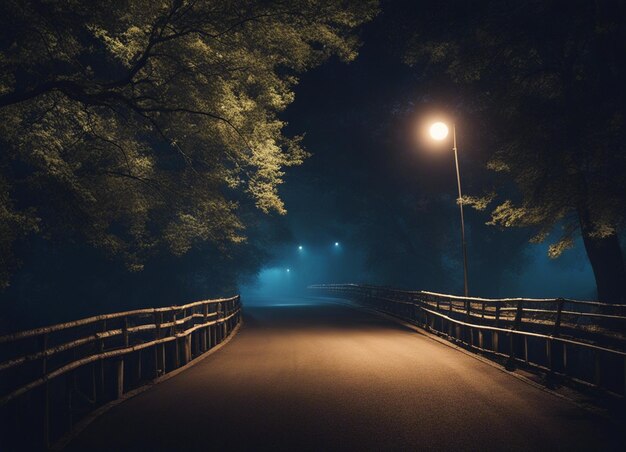 Photo un chemin dans la forêt sombre