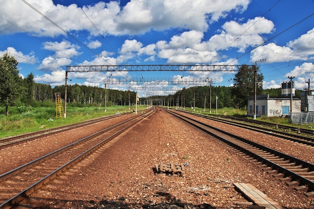 Le chemin de fer en Russie, été