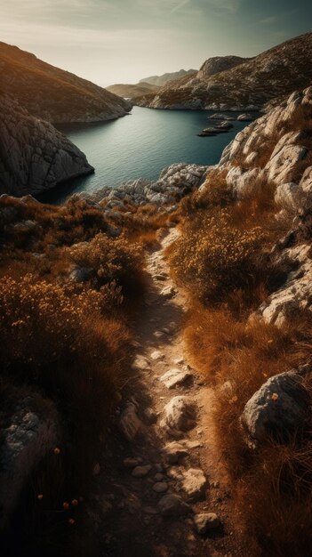 Un chemin menant à la mer