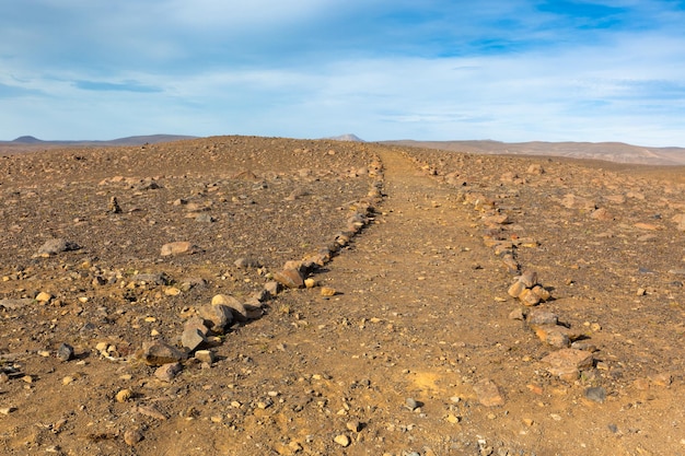 Chemin de terre en Islande