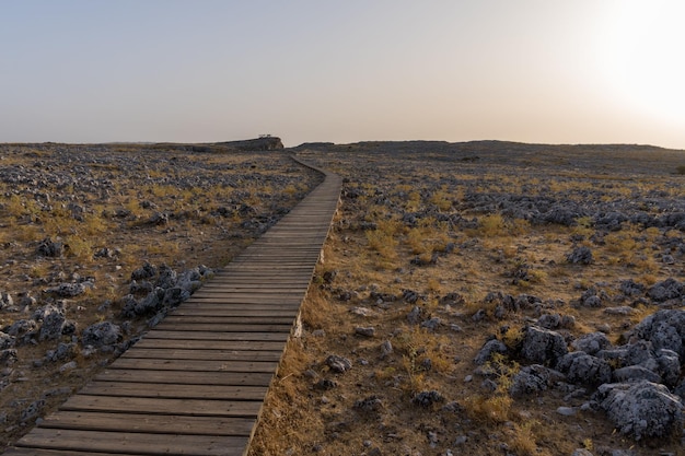 chemin vers le ciel avec des pierres