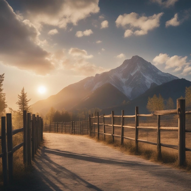 Le chemin vers la montagne