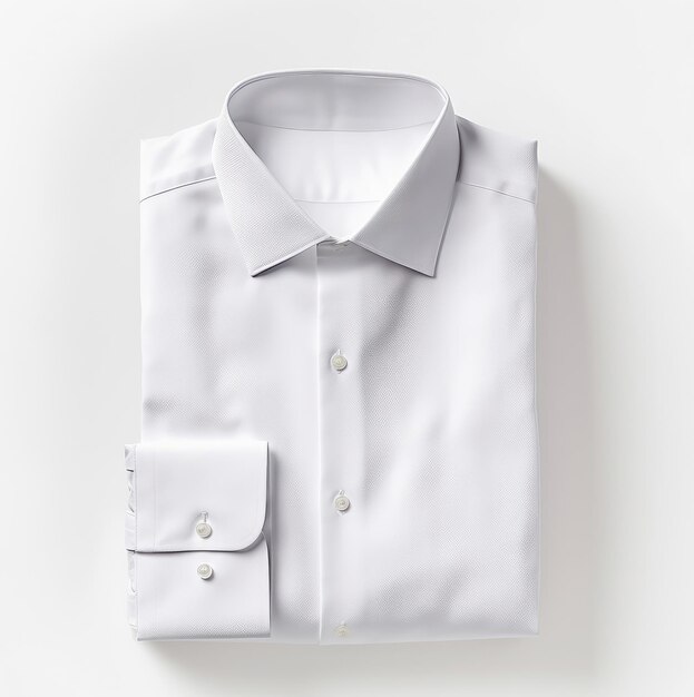 Chemise blanche isolé sur fond blanc