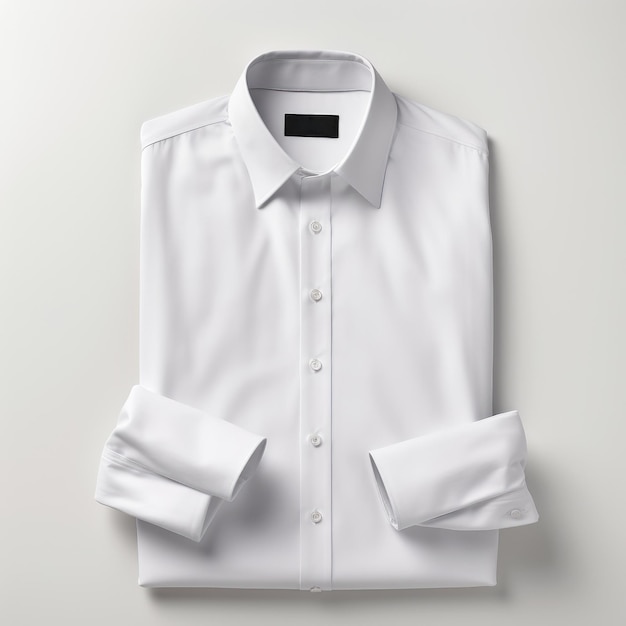 Chemise blanche isolé sur fond blanc