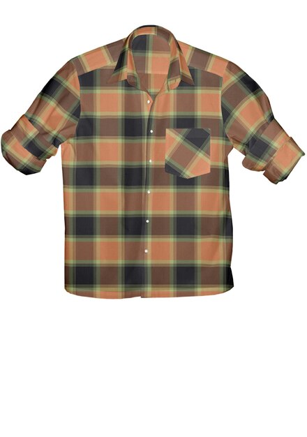 Chemise à carreaux avec motif tartan Vêtements mode homme