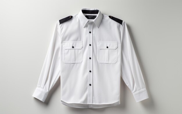 Chemise de cricket Umpire39s sur fond blanc