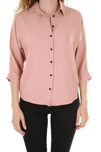 Chemise femme rose neuve