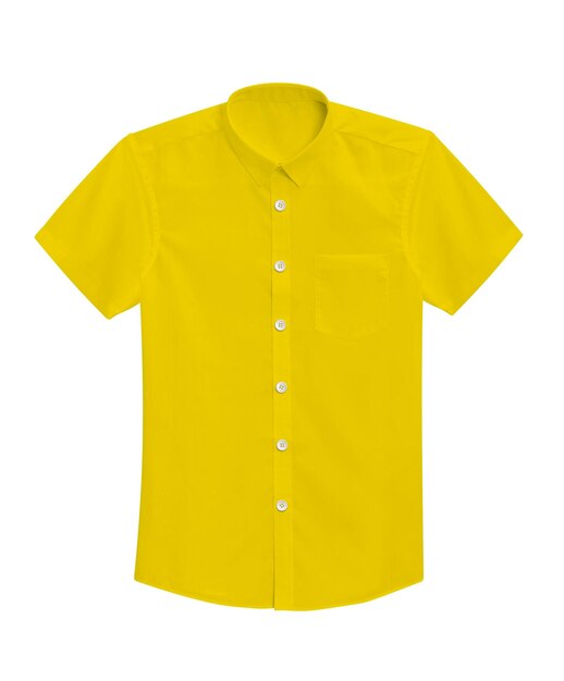 Photo chemise isolé jaune