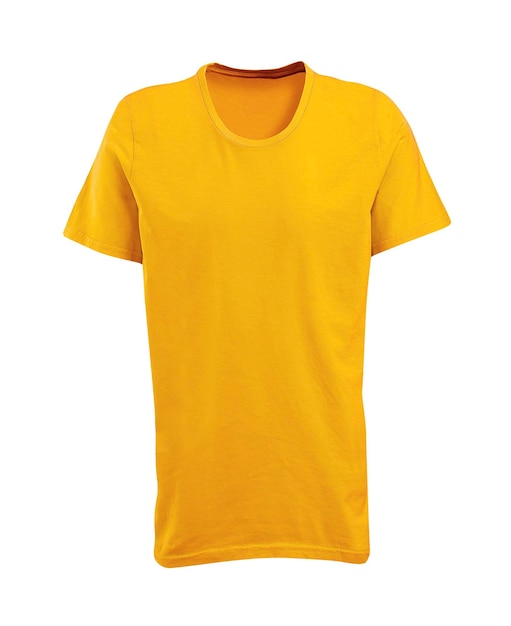 Photo chemise jaune isolée