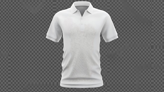 une chemise polo blanche avec un col blanc