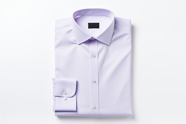 Chemise de tenue formelle pour hommes isolée sur fond blanc AI générative