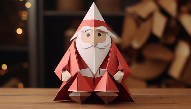 Cher père Noël et origami de Noël