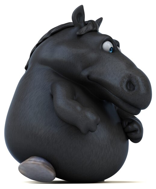 Cheval amusant - Illustration 3D