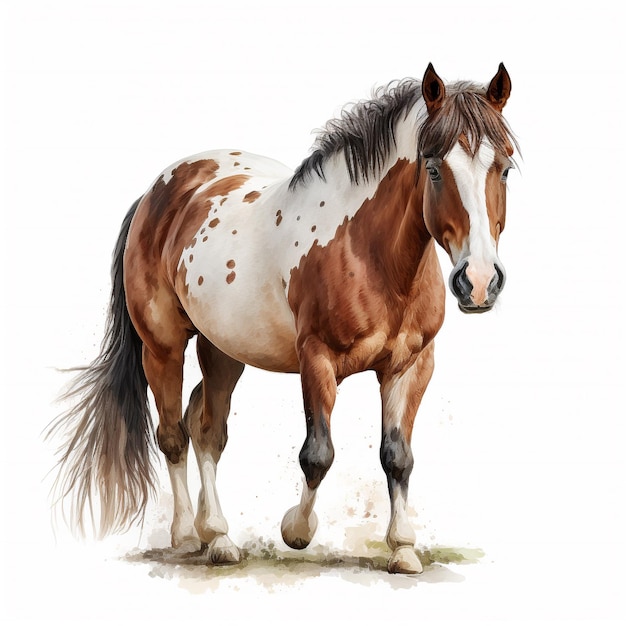 Cheval aquarelle