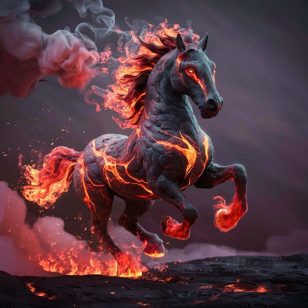 Le cheval en feu