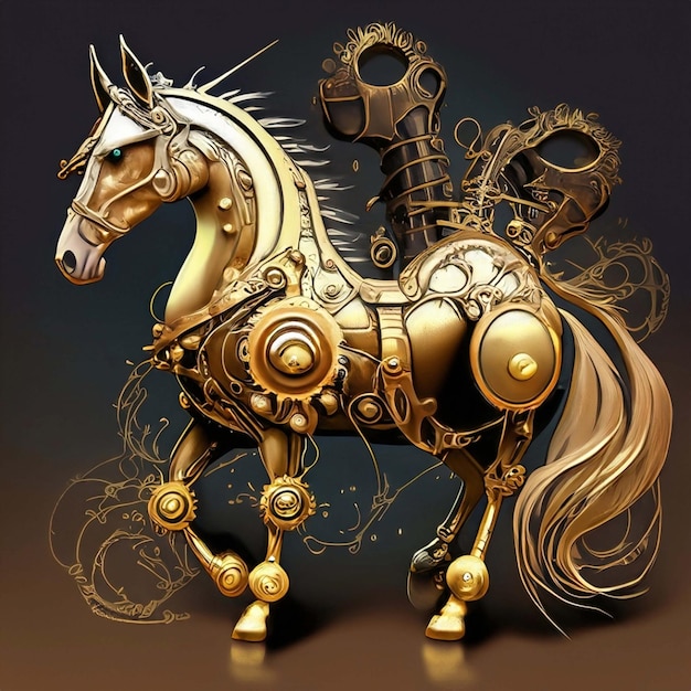 cheval steampunk