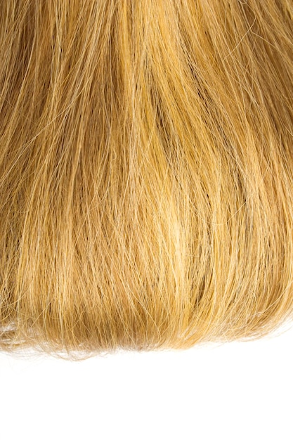 Cheveux blonds isolés