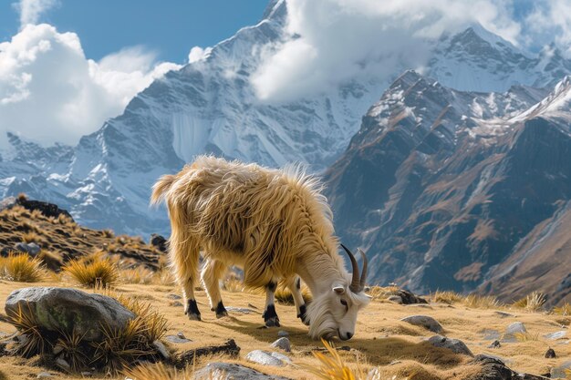 Photo une chèvre de cachemire