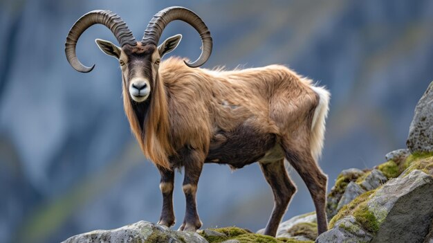 Les chèvres de montagne vus de près