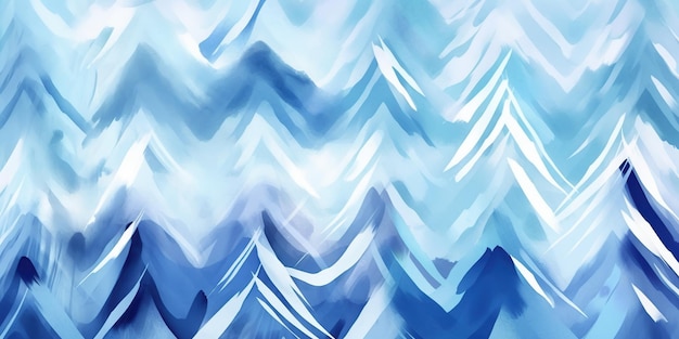 Chevron bleu zig zag peint motif transparent
