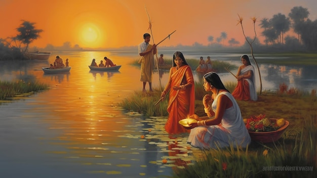 Chhath puja Ai générative