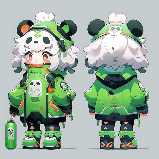 Chibi Art Kawaii Anime Des personnages mignons et des illustrations colorées pour les créations numériques