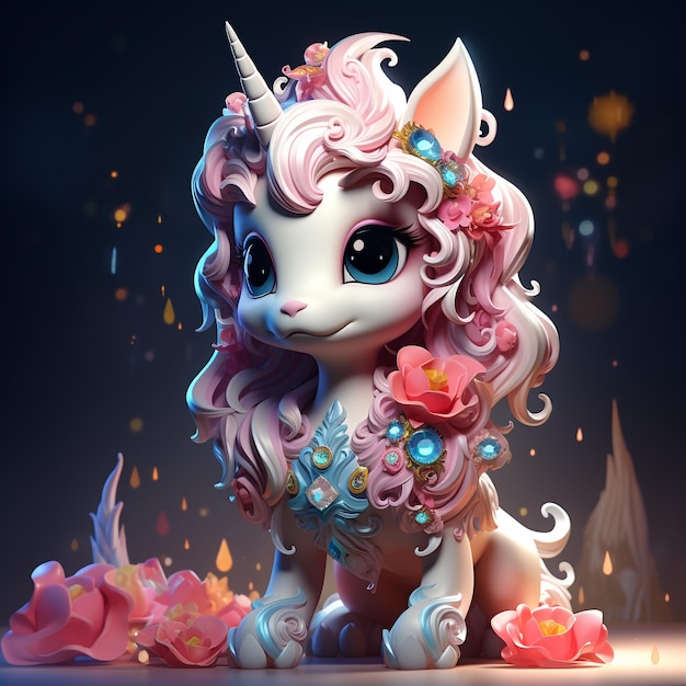 Photo chibi licorne