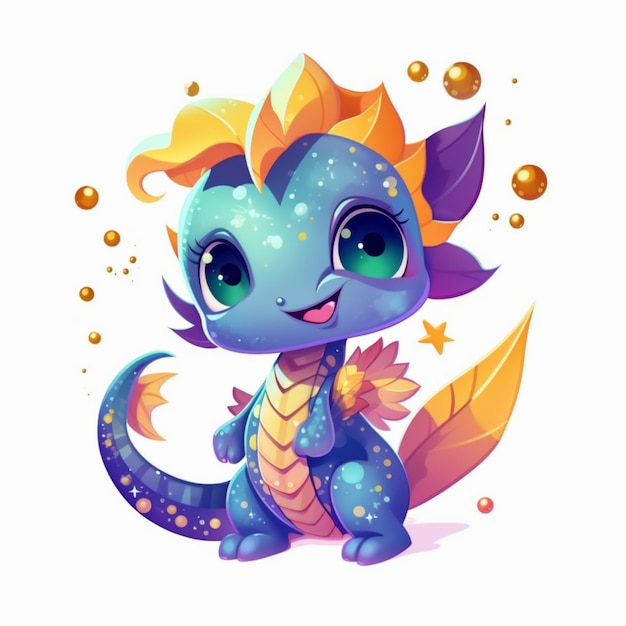 Chibi mignon dragon de mer