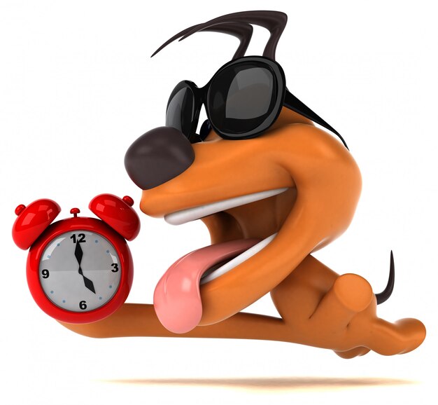 Chien amusant 3D Illustration