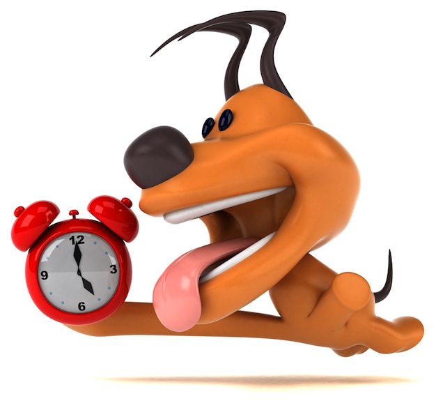 Chien amusant - Illustration 3D
