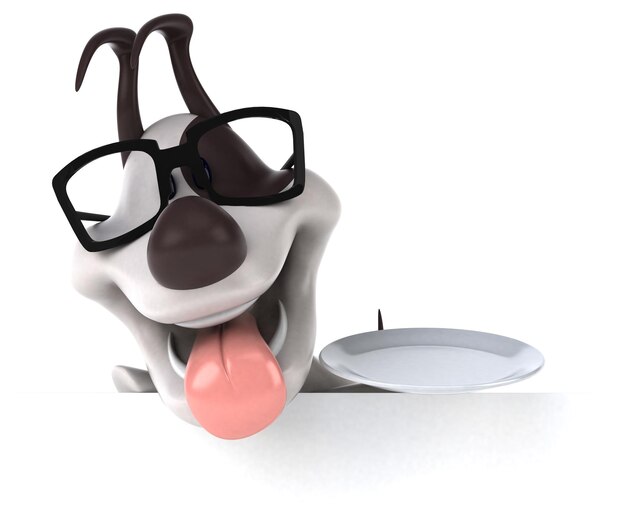 Chien amusant Illustration 3D