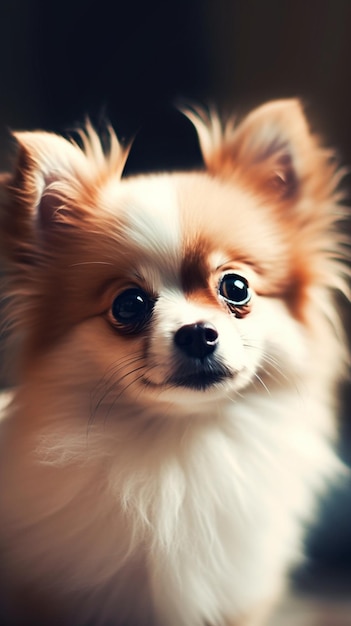 Un chien aux grands yeux