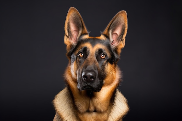 Photo chien de berger allemand de travail