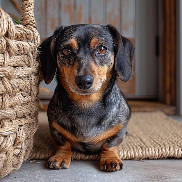 Photo un chien brun avec de grandes oreilles