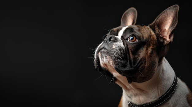 Photo un chien avec un collier de chien photographie professionnelle