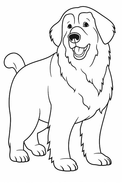 un chien de dessin animé debout avec sa langue ouverte et la langue dehors