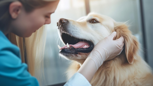 Chien d&#39;examen vétérinaire