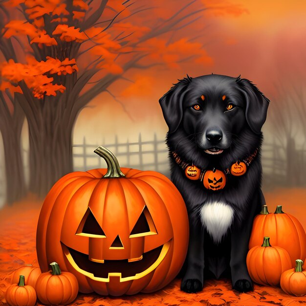 Chien d'Halloween