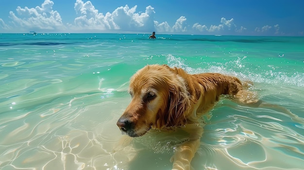 Chien de jeu en vacances