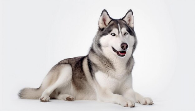 Un chien avec un nez bleu et un nez noir est allongé.