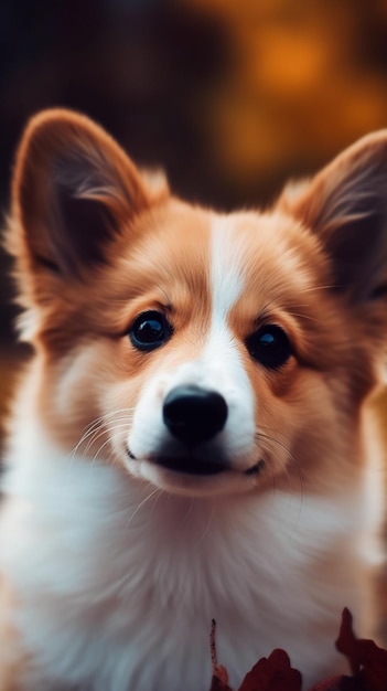 Un chien avec un nez noir et un nez blanc regarde la caméra.