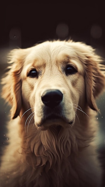 Un chien avec un nez noir et un nez noir