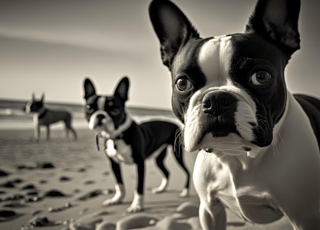 Chien à la plage