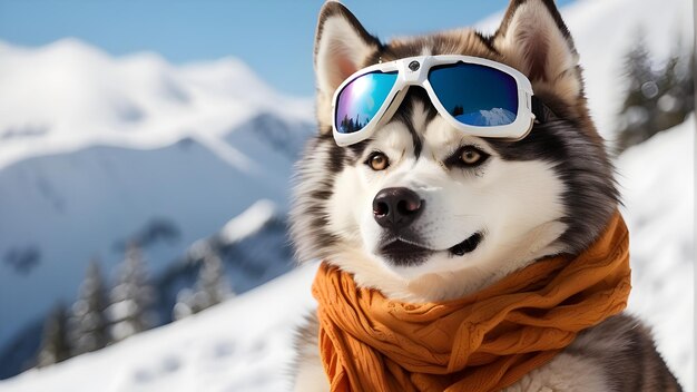 Photo chien portant un costume lunettes de soleil et un chapeau chien portant des lunettes de soleil chien portant un chopeau chien avec des lunettes de soleil