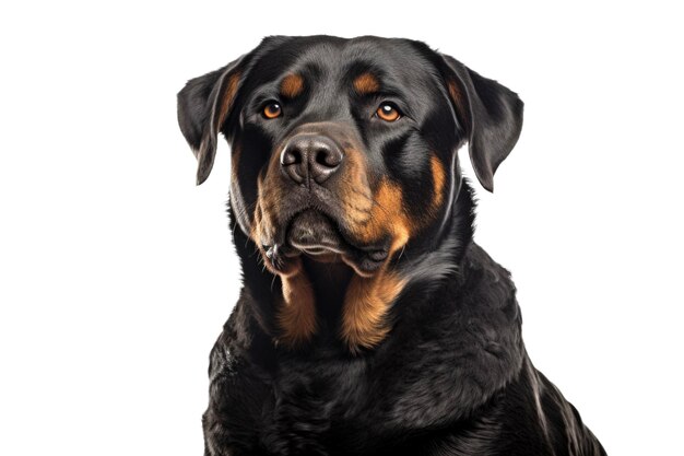 Chien Rottweiler isolé