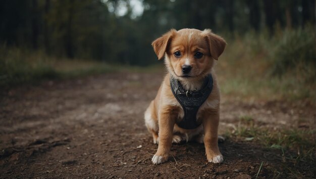 Photo chien sans-abri errant génératif par ai