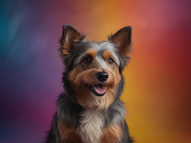 Photo un chien avec une tache blanche sur la poitrine