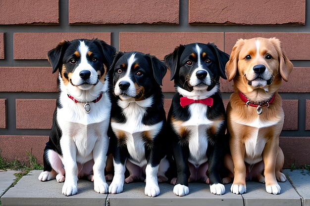 Photo les chiens de bella sont des chiots d'animaux.